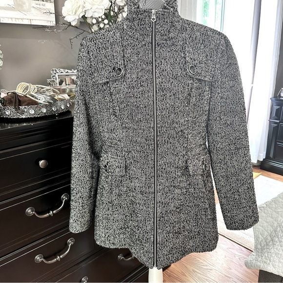 Nautica Black & Gray Tweed Jacket - Picture 2 of 15